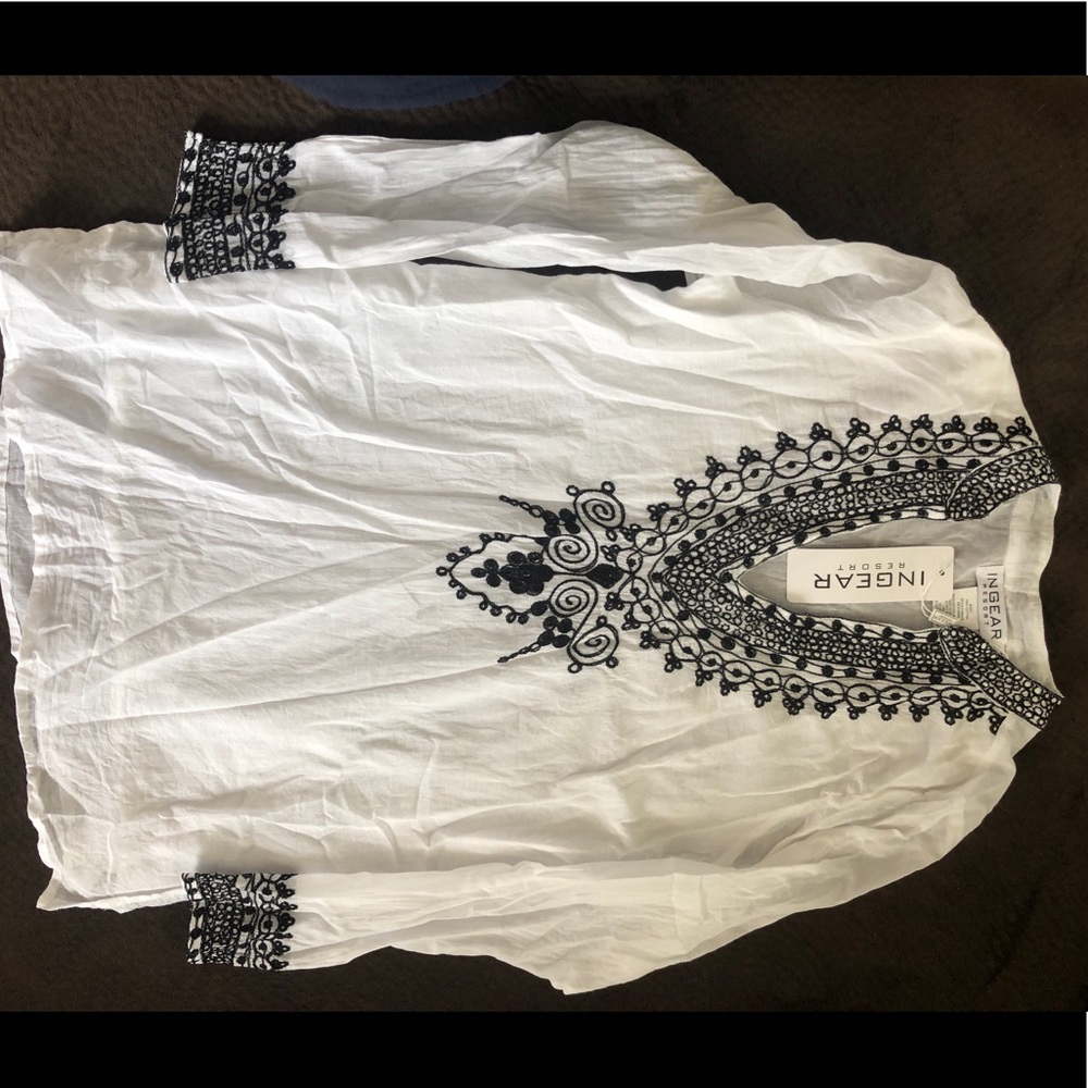 White boho cover up